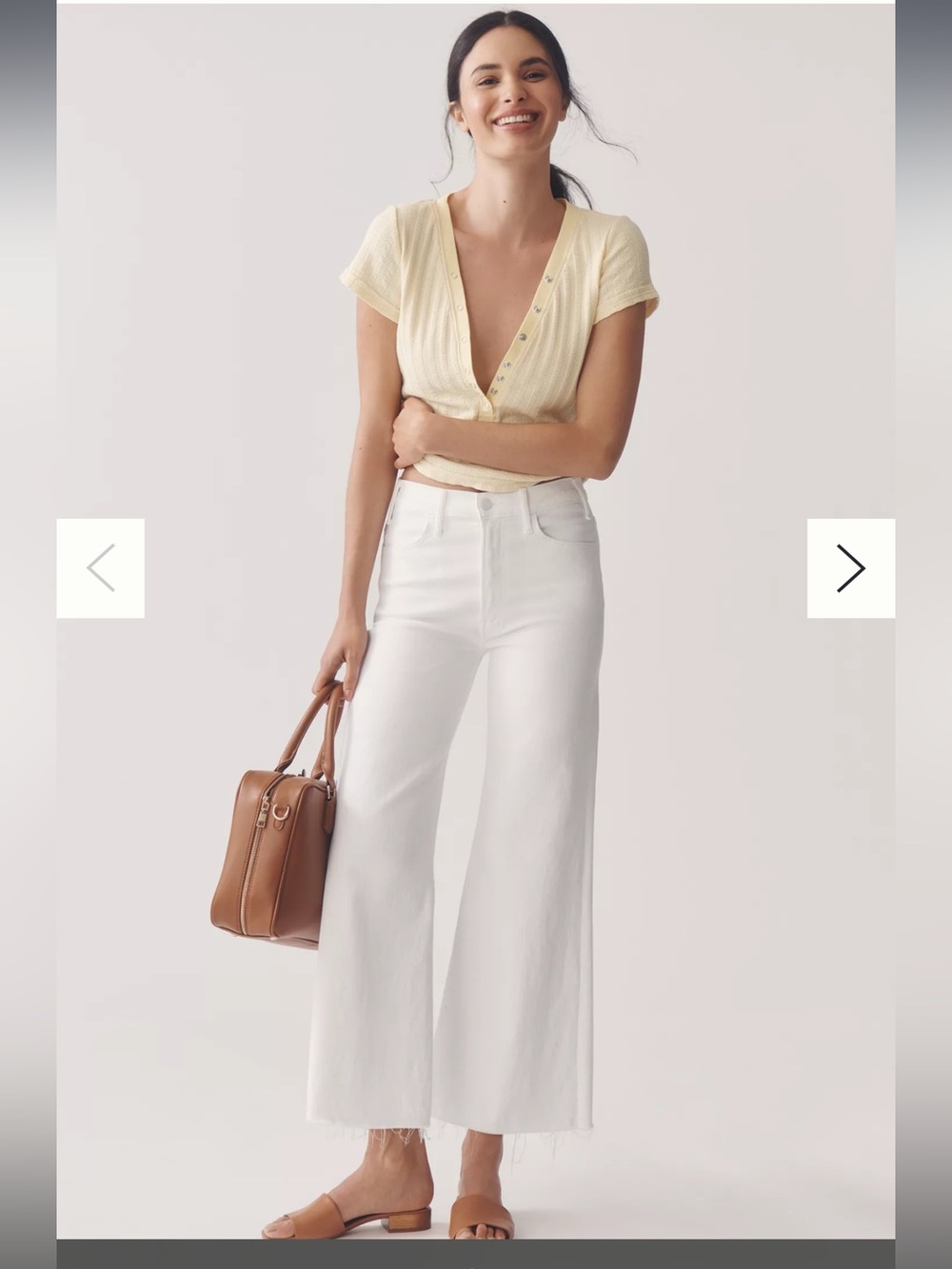 MOTHER The Hustler Roller High-Rise Ankle Jeans